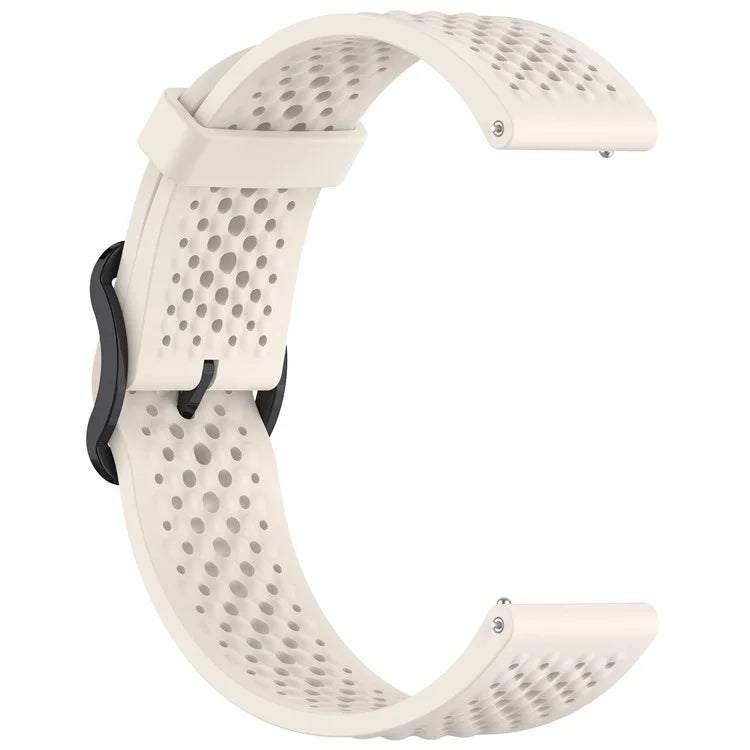 For Xiaomi Watch S4 Sport / Samsung Galaxy Watch3 45mm / Watch 42mm Silicone 22mm Multiple Holes Breathable Watch Strap