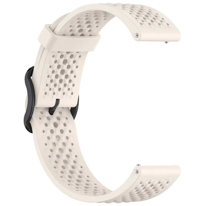 For Xiaomi Watch S4 Sport / Samsung Galaxy Watch3 45mm / Watch 42mm Silicone 22mm Multiple Holes Breathable Watch Strap
