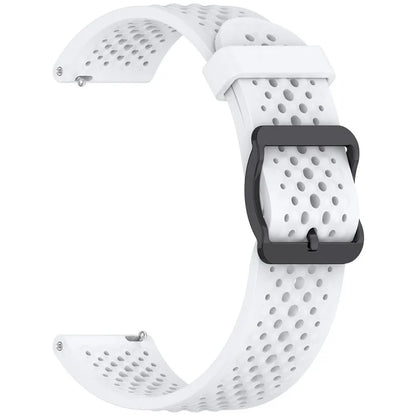 For Xiaomi Watch S4 Sport / Samsung Galaxy Watch3 45mm / Watch 42mm Silicone 22mm Multiple Holes Breathable Watch Strap