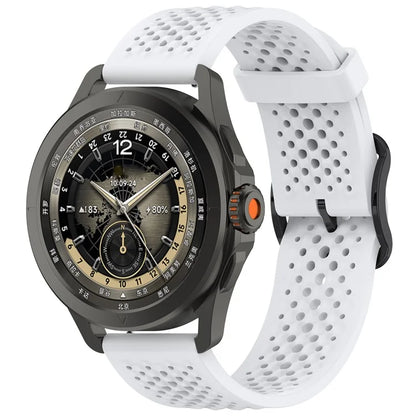 For Xiaomi Watch S4 Sport / Samsung Galaxy Watch3 45mm / Watch 42mm Silicone 22mm Multiple Holes Breathable Watch Strap