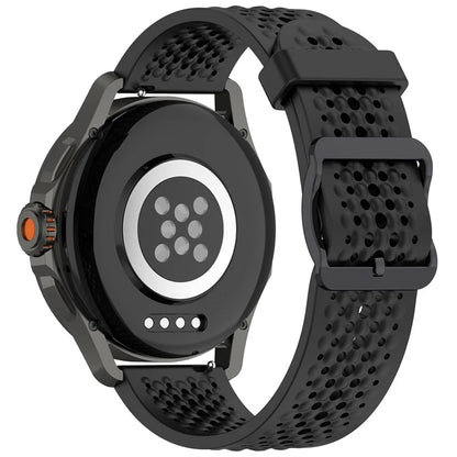 For Samsung Galaxy Watch FE 40mm / Watch7 44mm / 40mm Silicone 20mm Multiple Holes Breathable Watch Strap