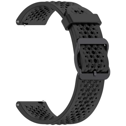For Samsung Galaxy Watch FE 40mm / Watch7 44mm / 40mm Silicone 20mm Multiple Holes Breathable Watch Strap