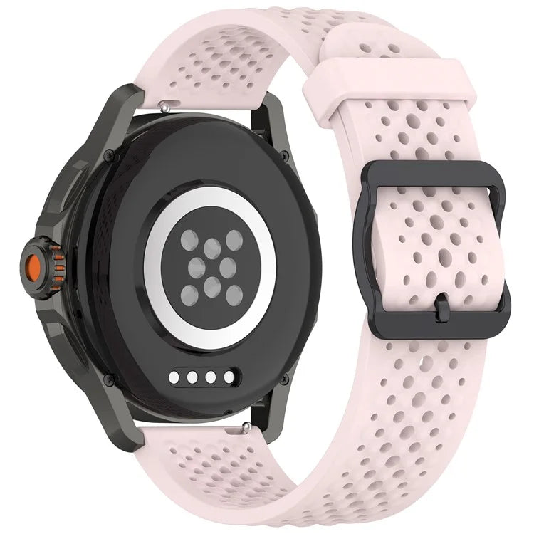 For Samsung Galaxy Watch FE 40mm / Watch7 44mm / 40mm Silicone 20mm Multiple Holes Breathable Watch Strap