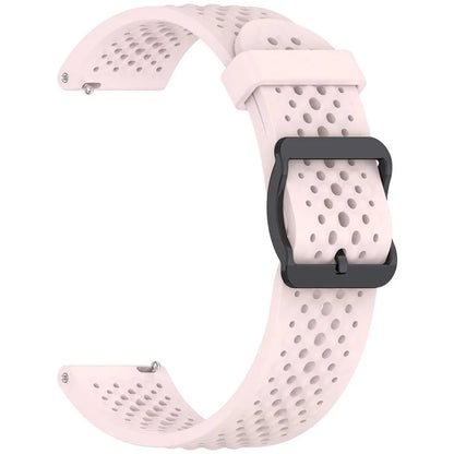 For Samsung Galaxy Watch FE 40mm / Watch7 44mm / 40mm Silicone 20mm Multiple Holes Breathable Watch Strap