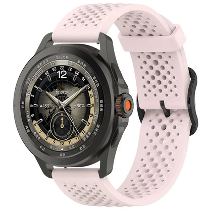 For Samsung Galaxy Watch FE 40mm / Watch7 44mm / 40mm Silicone 20mm Multiple Holes Breathable Watch Strap