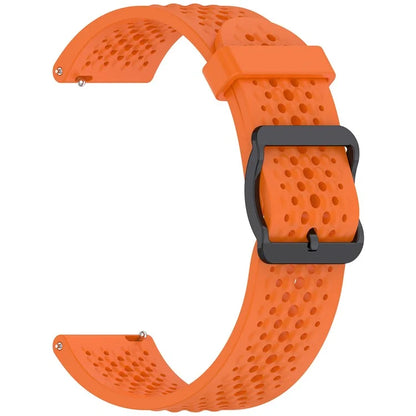 For Samsung Galaxy Watch FE 40mm / Watch7 44mm / 40mm Silicone 20mm Multiple Holes Breathable Watch Strap