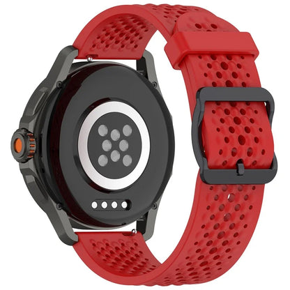 For Samsung Galaxy Watch FE 40mm / Watch7 44mm / 40mm Silicone 20mm Multiple Holes Breathable Watch Strap