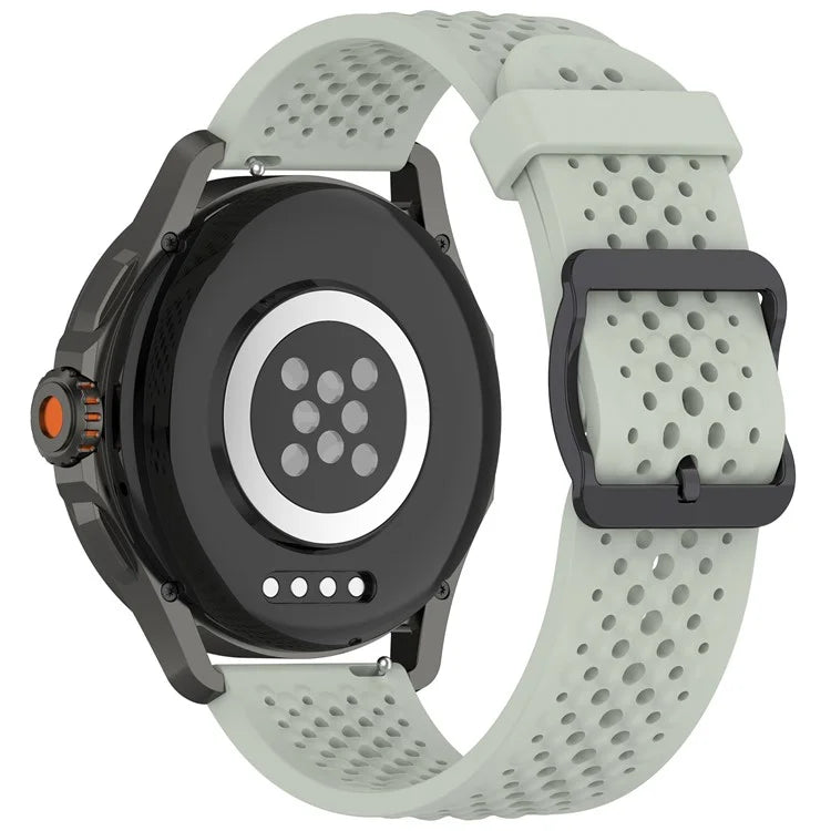 For Samsung Galaxy Watch FE 40mm / Watch7 44mm / 40mm Silicone 20mm Multiple Holes Breathable Watch Strap