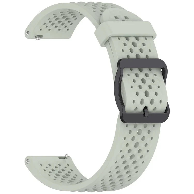 For Samsung Galaxy Watch FE 40mm / Watch7 44mm / 40mm Silicone 20mm Multiple Holes Breathable Watch Strap
