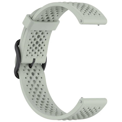For Samsung Galaxy Watch FE 40mm / Watch7 44mm / 40mm Silicone 20mm Multiple Holes Breathable Watch Strap