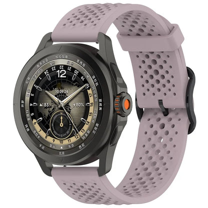 For Samsung Galaxy Watch FE 40mm / Watch7 44mm / 40mm Silicone 20mm Multiple Holes Breathable Watch Strap