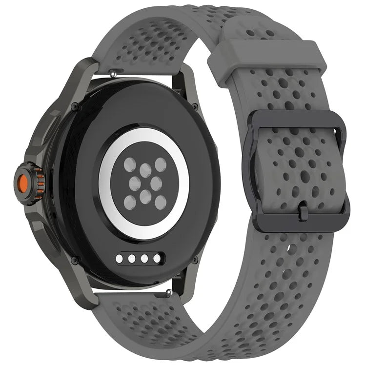 For Samsung Galaxy Watch FE 40mm / Watch7 44mm / 40mm Silicone 20mm Multiple Holes Breathable Watch Strap