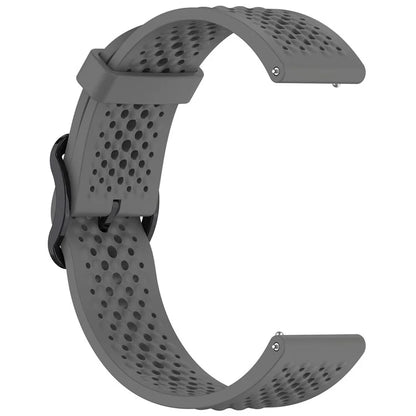For Samsung Galaxy Watch FE 40mm / Watch7 44mm / 40mm Silicone 20mm Multiple Holes Breathable Watch Strap