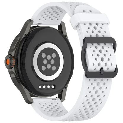 For Samsung Galaxy Watch FE 40mm / Watch7 44mm / 40mm Silicone 20mm Multiple Holes Breathable Watch Strap