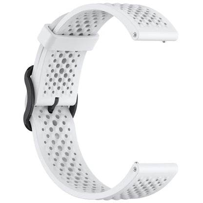 For Samsung Galaxy Watch FE 40mm / Watch7 44mm / 40mm Silicone 20mm Multiple Holes Breathable Watch Strap