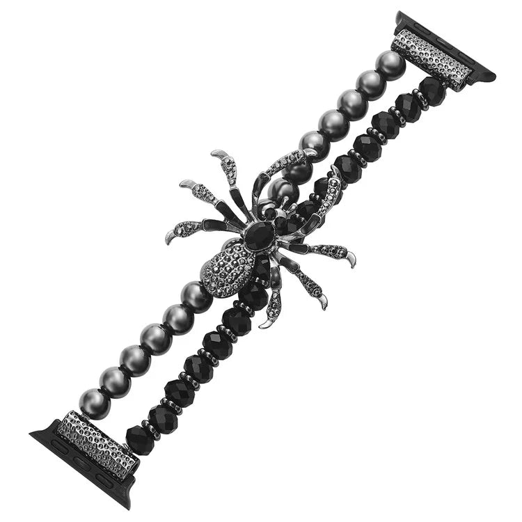 For Apple Watch Series 10 42mm / 9 8 7 41mm / SE (2023) SE (2022) SE 6 5 4 40mm / 3 2 1 38mm Spider Beads Strap Bracelet