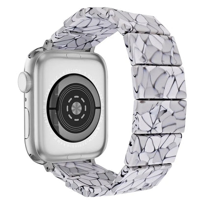 For Apple Watch 10 46mm / Ultra 2 / Ultra 49mm / 9 8 7 45mm / SE (2023) SE (2022) SE 6 5 4 44mm / 3 2 1 42mm Resin Blocks Strap