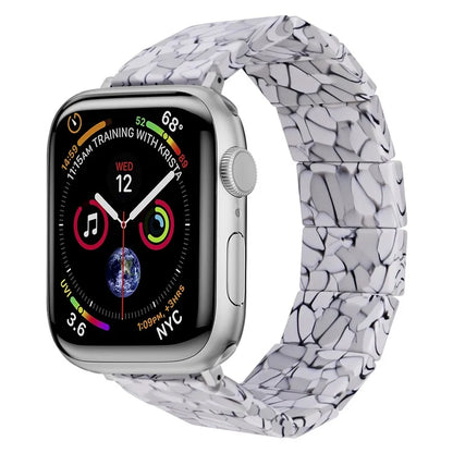 For Apple Watch 10 46mm / Ultra 2 / Ultra 49mm / 9 8 7 45mm / SE (2023) SE (2022) SE 6 5 4 44mm / 3 2 1 42mm Resin Blocks Strap