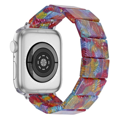 For Apple Watch 10 46mm / Ultra 2 / Ultra 49mm / 9 8 7 45mm / SE (2023) SE (2022) SE 6 5 4 44mm / 3 2 1 42mm Resin Blocks Strap