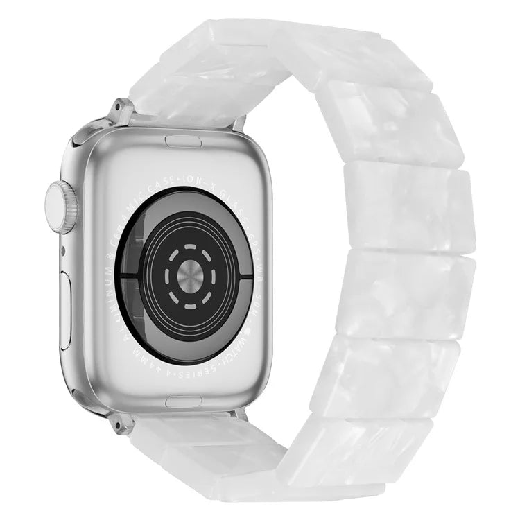 For Apple Watch 10 46mm / Ultra 2 / Ultra 49mm / 9 8 7 45mm / SE (2023) SE (2022) SE 6 5 4 44mm / 3 2 1 42mm Resin Blocks Strap