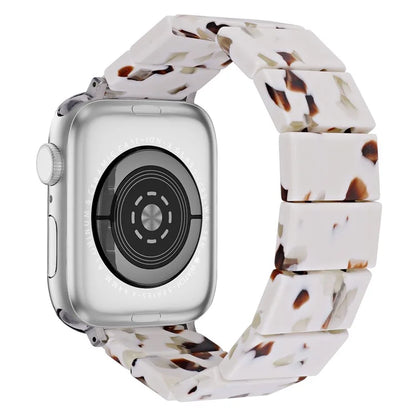 For Apple Watch 10 46mm / Ultra 2 / Ultra 49mm / 9 8 7 45mm / SE (2023) SE (2022) SE 6 5 4 44mm / 3 2 1 42mm Resin Blocks Strap