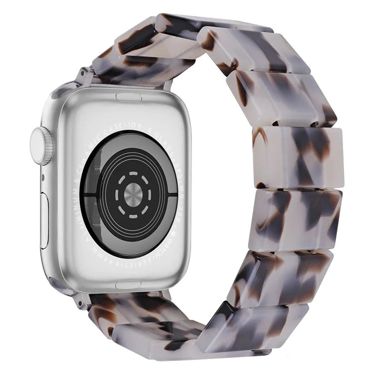 For Apple Watch 10 46mm / Ultra 2 / Ultra 49mm / 9 8 7 45mm / SE (2023) SE (2022) SE 6 5 4 44mm / 3 2 1 42mm Resin Blocks Strap