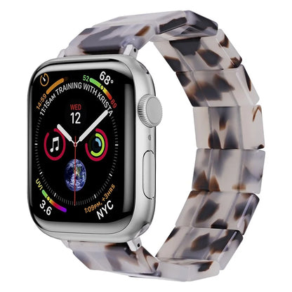 For Apple Watch 10 46mm / Ultra 2 / Ultra 49mm / 9 8 7 45mm / SE (2023) SE (2022) SE 6 5 4 44mm / 3 2 1 42mm Resin Blocks Strap