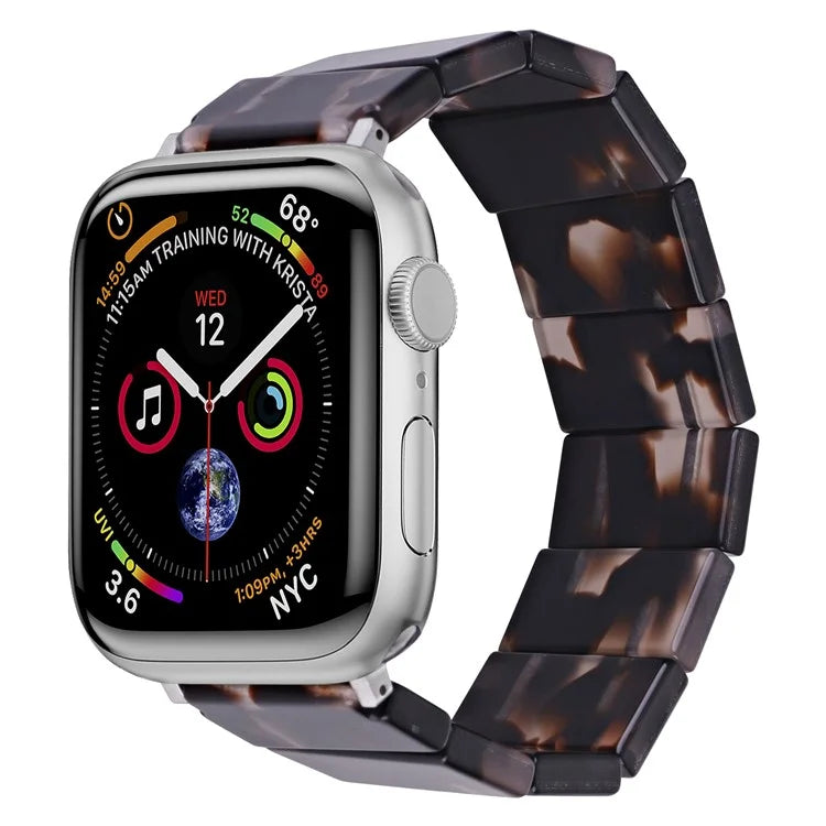 For Apple Watch 10 46mm / Ultra 2 / Ultra 49mm / 9 8 7 45mm / SE (2023) SE (2022) SE 6 5 4 44mm / 3 2 1 42mm Resin Blocks Strap