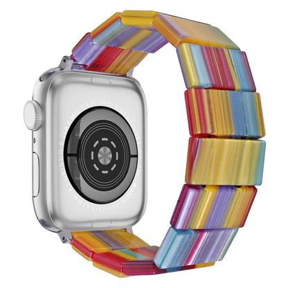 For Apple Watch Series 10 42mm / 9 8 7 41mm / SE (2023) SE (2022) SE 6 5 4 40mm / 3 2 1 38mm Resin Blocks Strap