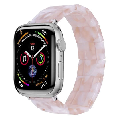 For Apple Watch Series 10 42mm / 9 8 7 41mm / SE (2023) SE (2022) SE 6 5 4 40mm / 3 2 1 38mm Resin Blocks Strap