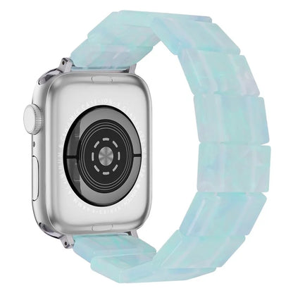 For Apple Watch Series 10 42mm / 9 8 7 41mm / SE (2023) SE (2022) SE 6 5 4 40mm / 3 2 1 38mm Resin Blocks Strap