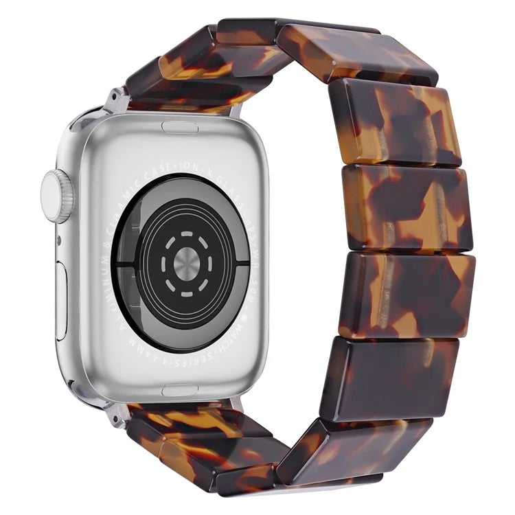 For Apple Watch Series 10 42mm / 9 8 7 41mm / SE (2023) SE (2022) SE 6 5 4 40mm / 3 2 1 38mm Resin Blocks Strap