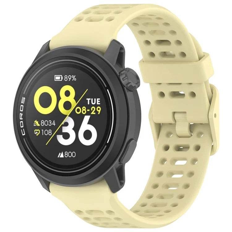 For Coros Pace 3 Liquid Silicone Watch Band Adjustable Wrist Strap