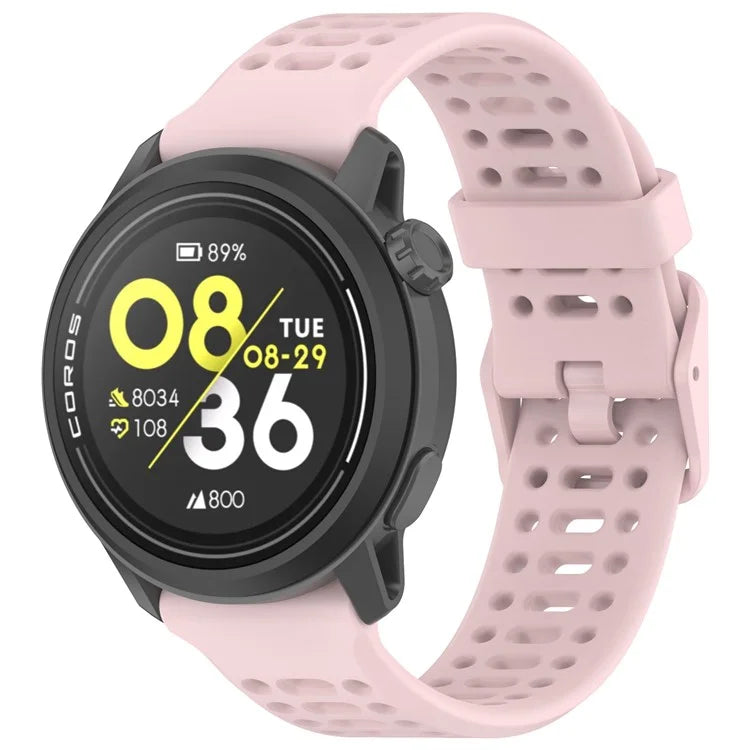 For Coros Pace 3 Liquid Silicone Watch Band Adjustable Wrist Strap