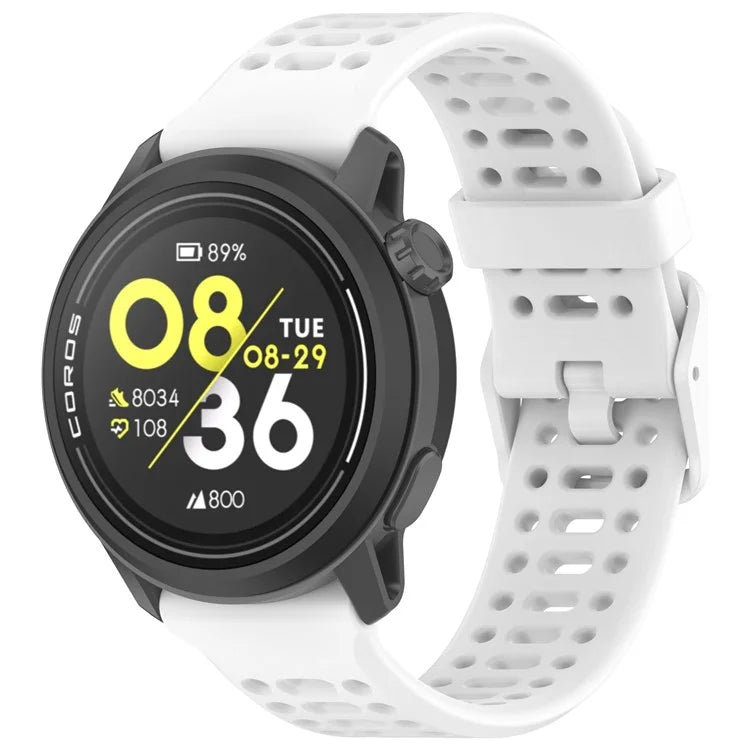 For Coros Pace 3 Liquid Silicone Watch Band Adjustable Wrist Strap