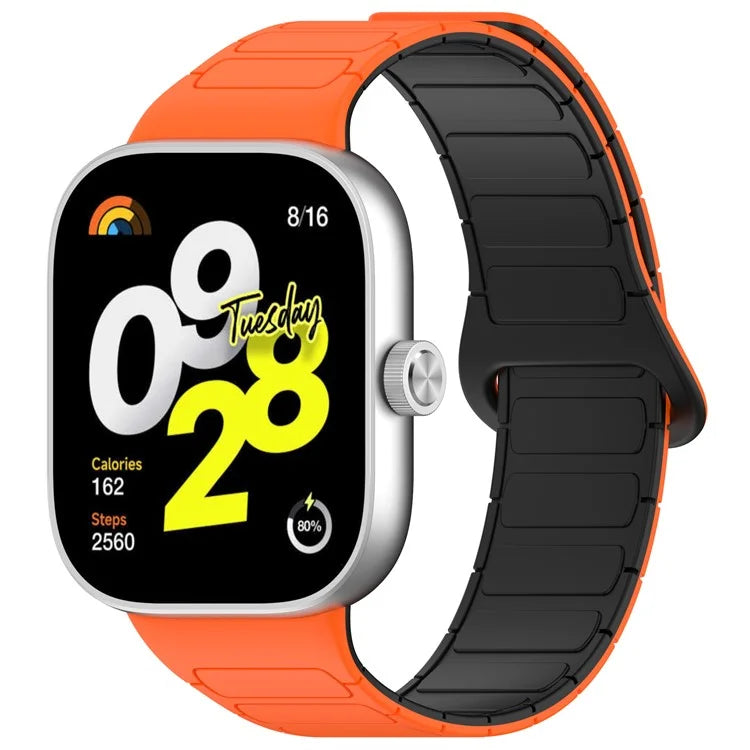 For Xiaomi Smart Band 8 Pro  /  Redmi Watch 4 Magnetic TPU Watch Strap Dual Color Strap