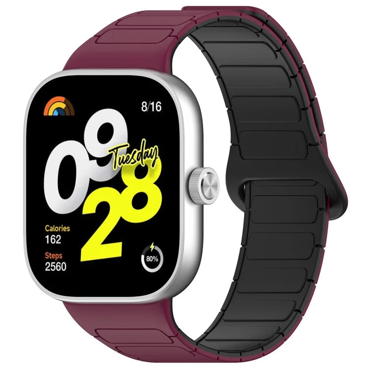 For Xiaomi Smart Band 8 Pro  /  Redmi Watch 4 Magnetic TPU Watch Strap Dual Color Strap