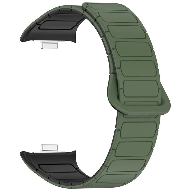 For Xiaomi Smart Band 8 Pro  /  Redmi Watch 4 Magnetic TPU Watch Strap Dual Color Strap