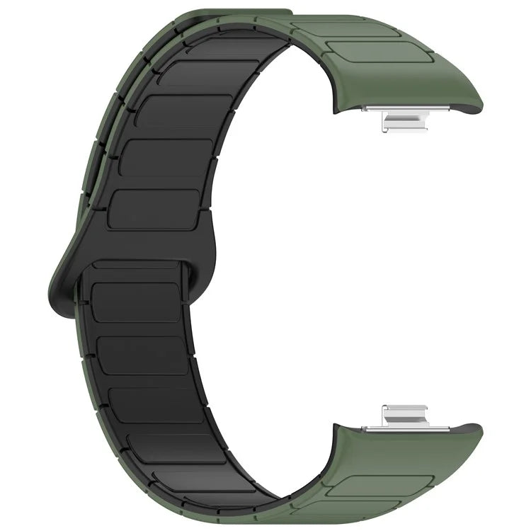 For Xiaomi Smart Band 8 Pro  /  Redmi Watch 4 Magnetic TPU Watch Strap Dual Color Strap
