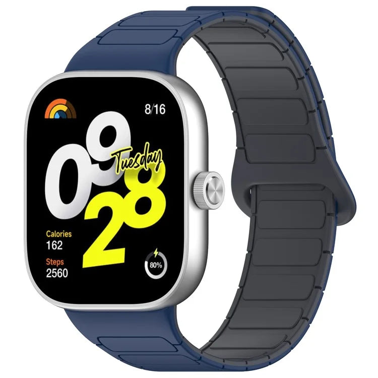 For Xiaomi Smart Band 8 Pro  /  Redmi Watch 4 Magnetic TPU Watch Strap Dual Color Strap