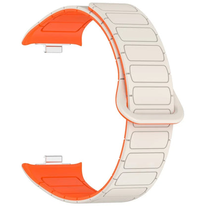 For Xiaomi Smart Band 8 Pro  /  Redmi Watch 4 Magnetic TPU Watch Strap Dual Color Strap