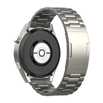 For Huawei Watch GT 4 46mm / GT 3 46mm / GT 2 46mm Titanium Alloy Watch Band 22mm 3-Bead Strap
