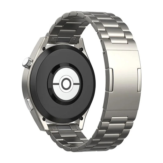 For Huawei Watch GT 4 46mm / GT 3 46mm / GT 2 46mm Titanium Alloy Watch Band 22mm 3-Bead Strap