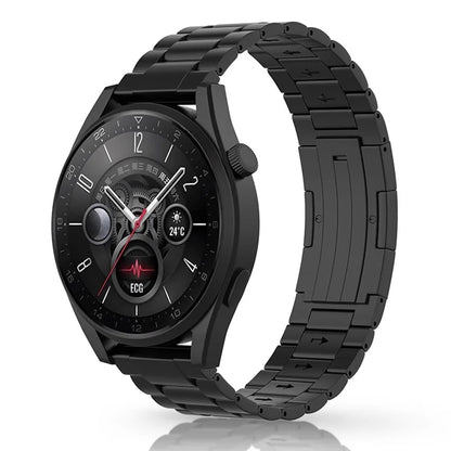 For Huawei Watch GT 4 46mm / GT 3 46mm / GT 2 46mm Titanium Alloy Watch Band 22mm 3-Bead Strap