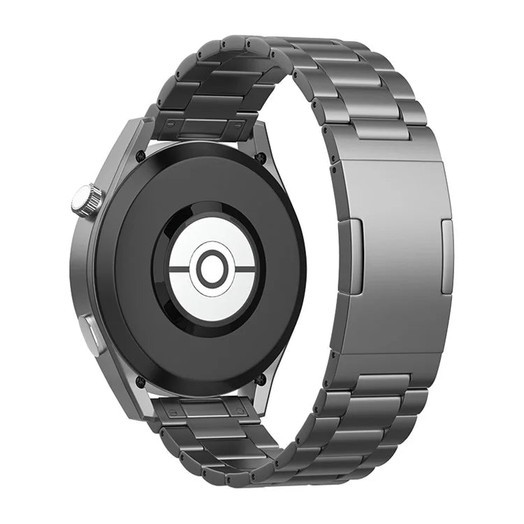 For Huawei Watch GT 4 46mm / GT 3 46mm / GT 2 46mm Titanium Alloy Watch Band 22mm 3-Bead Strap