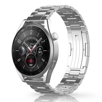 For Huawei Watch GT 4 46mm / GT 3 46mm / GT 2 46mm Titanium Alloy Watch Band 22mm 3-Bead Strap