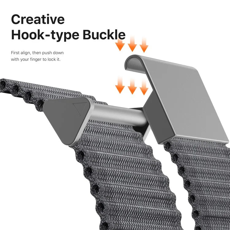 DUX DUCIS For Apple Watch 10 46mm / Ultra 2 / Ultra 49mm / 9 8 7 45mm / SE (2023) SE (2022) SE 6 5 4 44mm / 3 2 1 42mm Nylon Watch Band