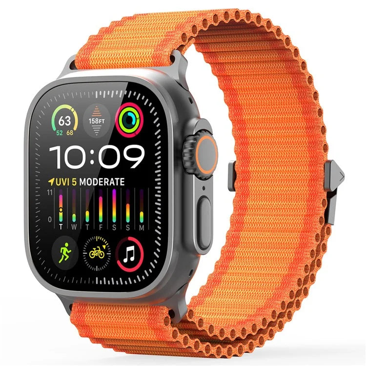 DUX DUCIS For Apple Watch Series 10 42mm / 9 8 7 41mm / SE (2023) SE (2022) SE 6 5 4 40mm / 3 2 1 38mm Nylon Watch Band Hook Buckle