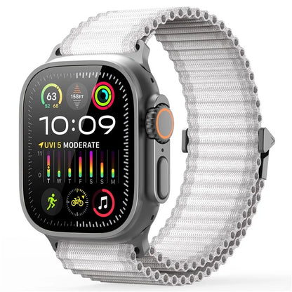 DUX DUCIS For Apple Watch Series 10 42mm / 9 8 7 41mm / SE (2023) SE (2022) SE 6 5 4 40mm / 3 2 1 38mm Nylon Watch Band Hook Buckle