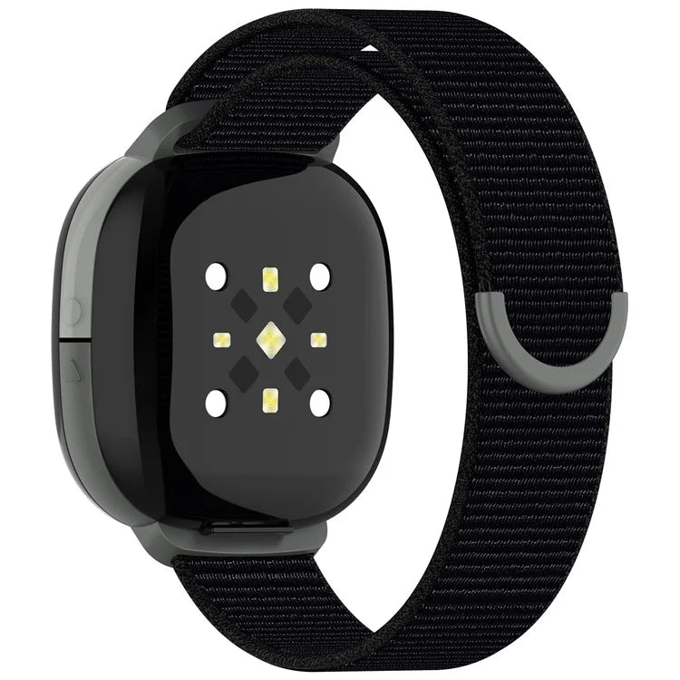For Fitbit Ace LTE Children Watch Watchband Round Tail Braided Nylon Wrist Strap